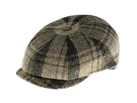 Komplet czapka + szalik męski <br> zielona krata
