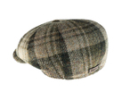 Komplet czapka + szalik męski <br> zielona krata
